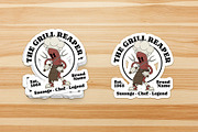 retro sausage grill chef mascot, a Branding & Logo Template by Judsart (Thumbnail 3 of 3)