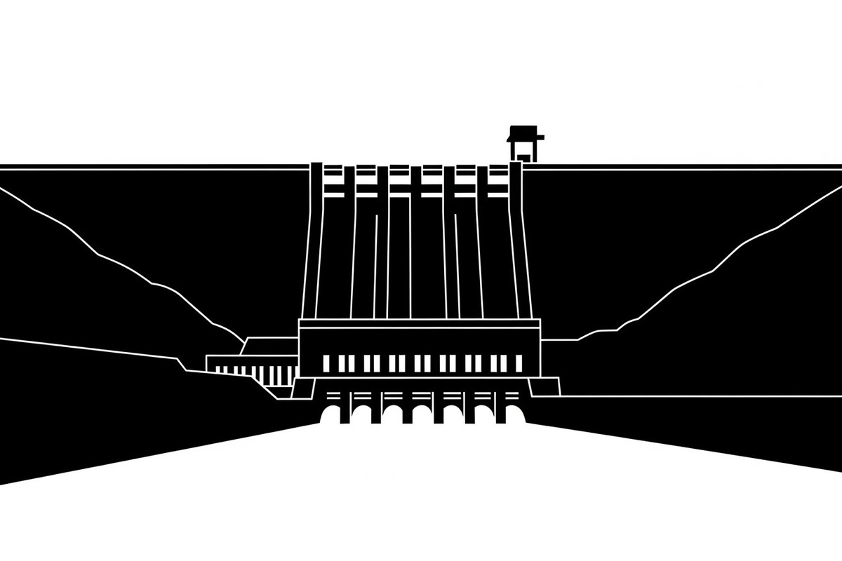 Hydroelectric Dam Power Silhouette, an Illustration by musafir_fashion (Photo 4 of 16)