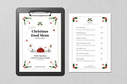 Christmas Food Menu for Restaurants, a Flyer Template by MightyDesign (Thumbnail 1 of 8)