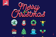 Christmas Icons in 3 different style, an Outline Icon by VectorBakery (Thumbnail 6 of 6)
