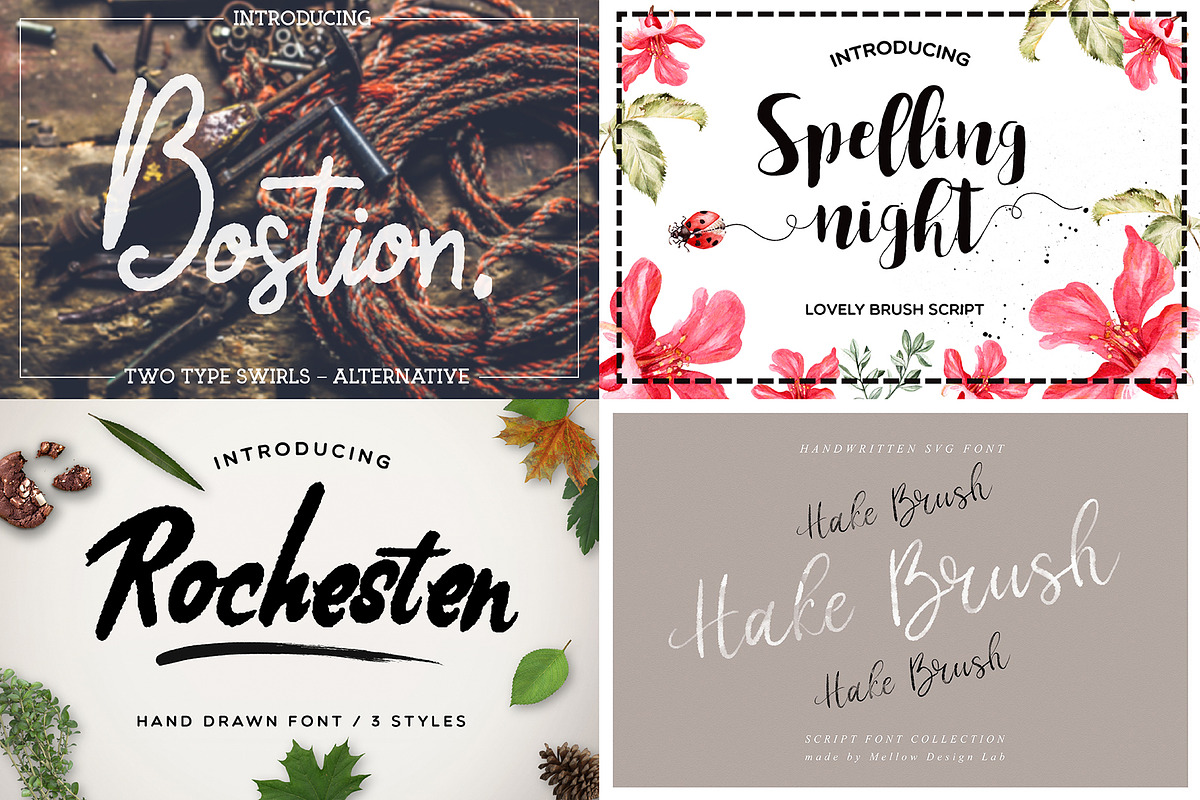 Modern Script Font Bundle