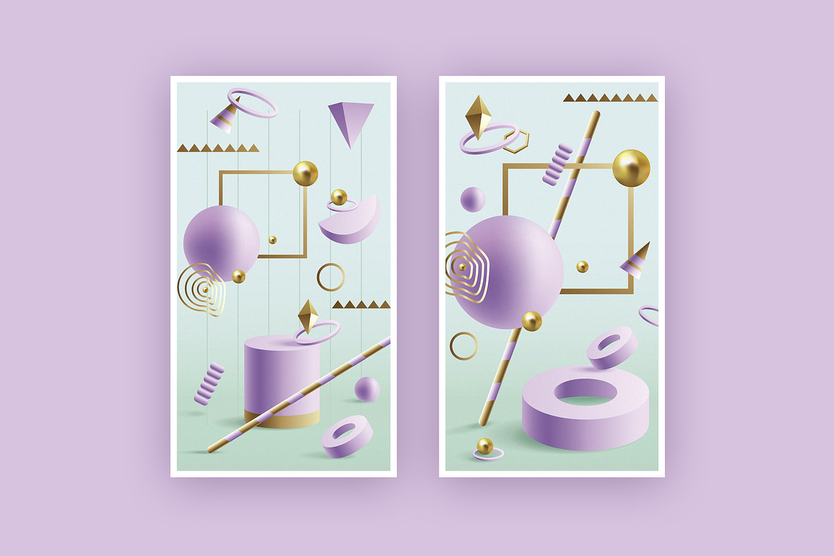 Illusion- 3D Geometric Objects, an Object Graphic by Polar Vectors (Photo 11 of 21)