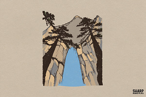 Vintage National Park Canyon