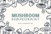 Wild Mushroom - Vector Illustrations, a Graphic by Jessica Tyson Design (Thumbnail 1 of 4)