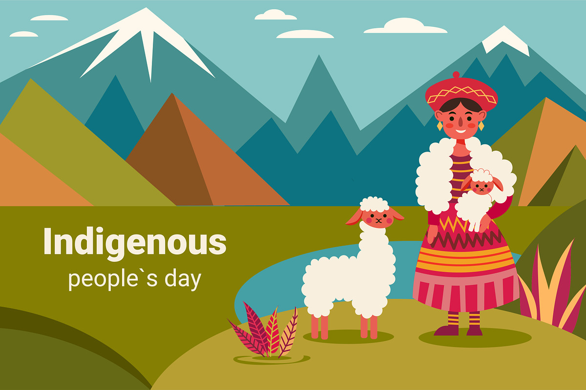 Andean Woman-Indigenous Peoples Day, a Person Illustration by Idressart