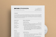 Resume/CV - The Bryan, a Resume Template by CreativeLandStudio (Thumbnail 2 of 9)