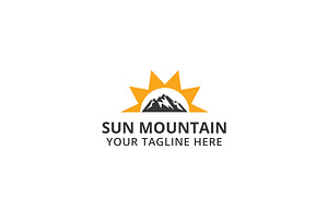 Sun Mountain Logo Template