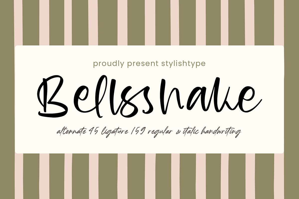 Bellsshake Modern Handwritten Font, a Script Font by stylishtype.co (Photo 1 of 15)