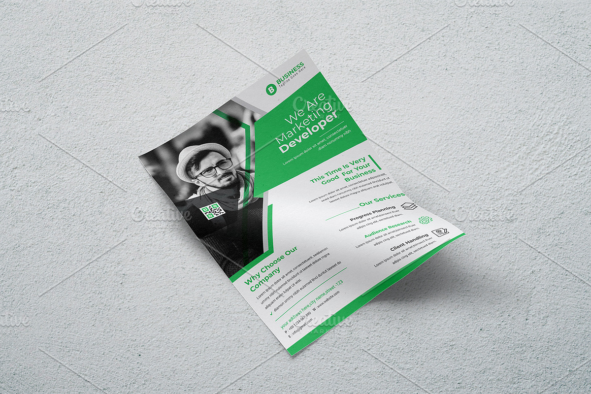 Business Flyer 3 Colour Variation, a Flyer Template by creative-som (Photo 2 of 4)