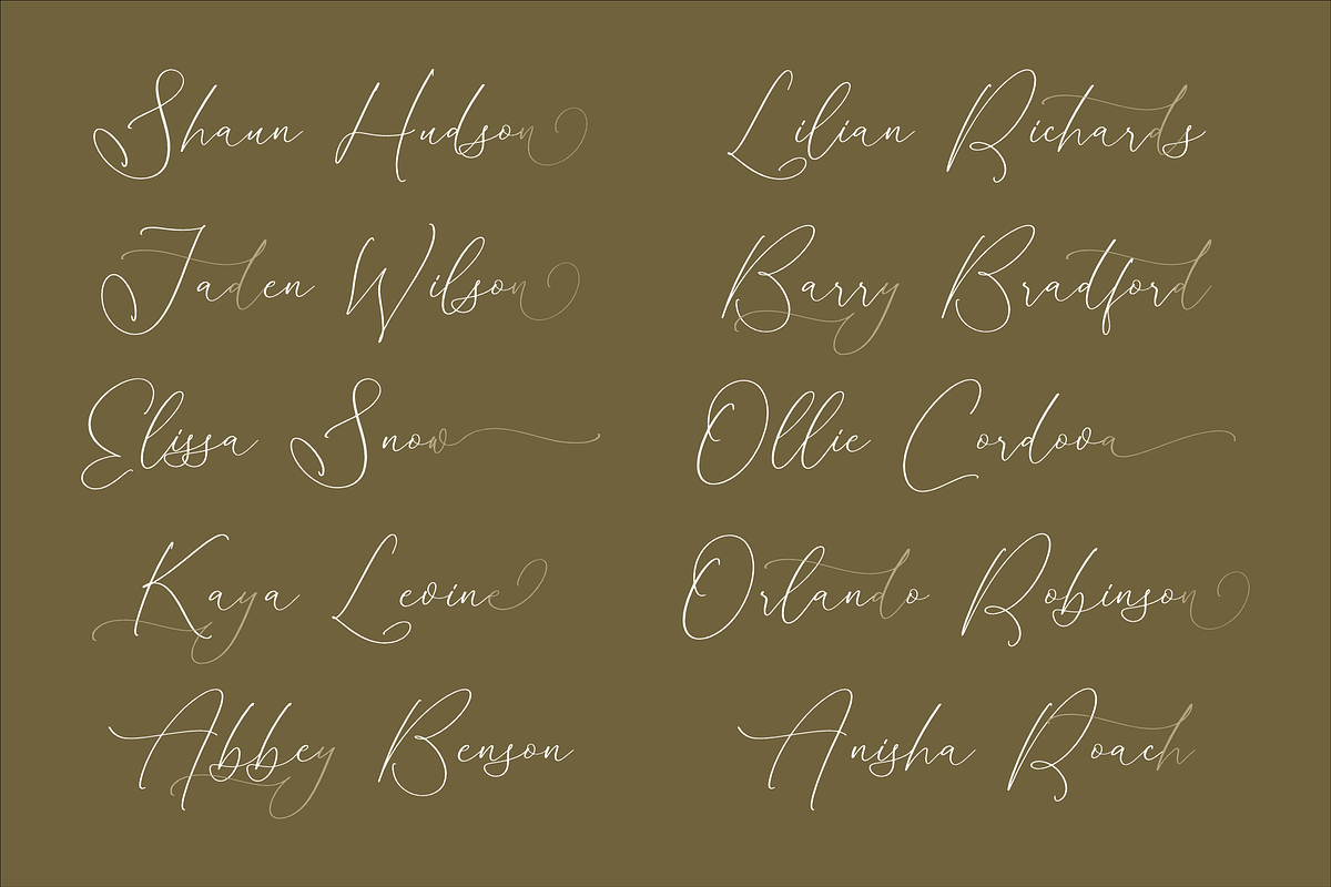 Homylane Dreamyntine Chic Calligraph, a Script Font by Storytype Studio (Photo 9 of 15)