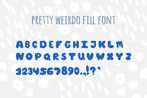 PRETTY WEIRDO Pixel Display Font