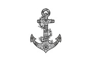 Ornamental Anchor Silhouette SVG, an Illustration by Designs_River (Thumbnail 29 of 31)
