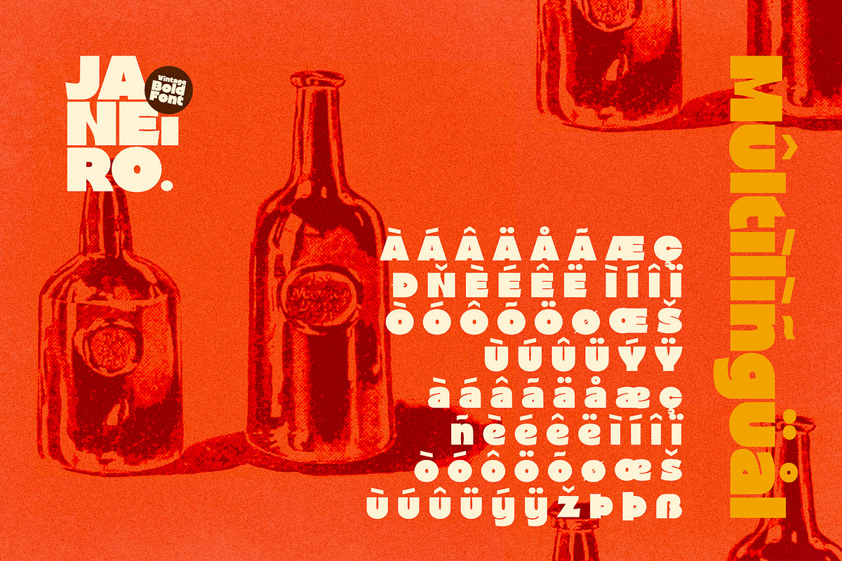 Janeiro - Vintage Bold Font, a Sans Serif Font by ikiiko (Photo 7 of 7)
