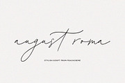 August Roma // Script Font, a Handwritten Font by PeachCreme (Thumbnail 1 of 10)