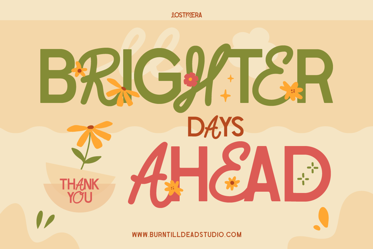 Lostmera, a Sans Serif Font by Burntilldead (Photo 12 of 12)