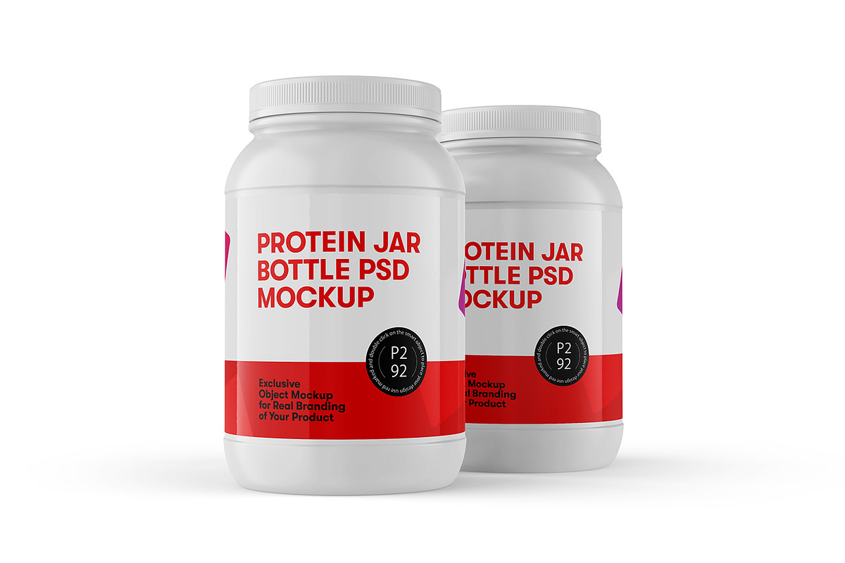 Protein Jar Bottle Mockup, a Cups & Container Mockup by Ram Studio (Photo 9 of 17)
