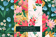 Floral Patterns & Borders, a Pattern Graphic by Nadia Grapes (Thumbnail 3 of 8)