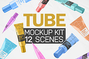 Tube Kit, a Cups & Container Mockup by Qaleb Studio (Thumbnail 1 of 4)