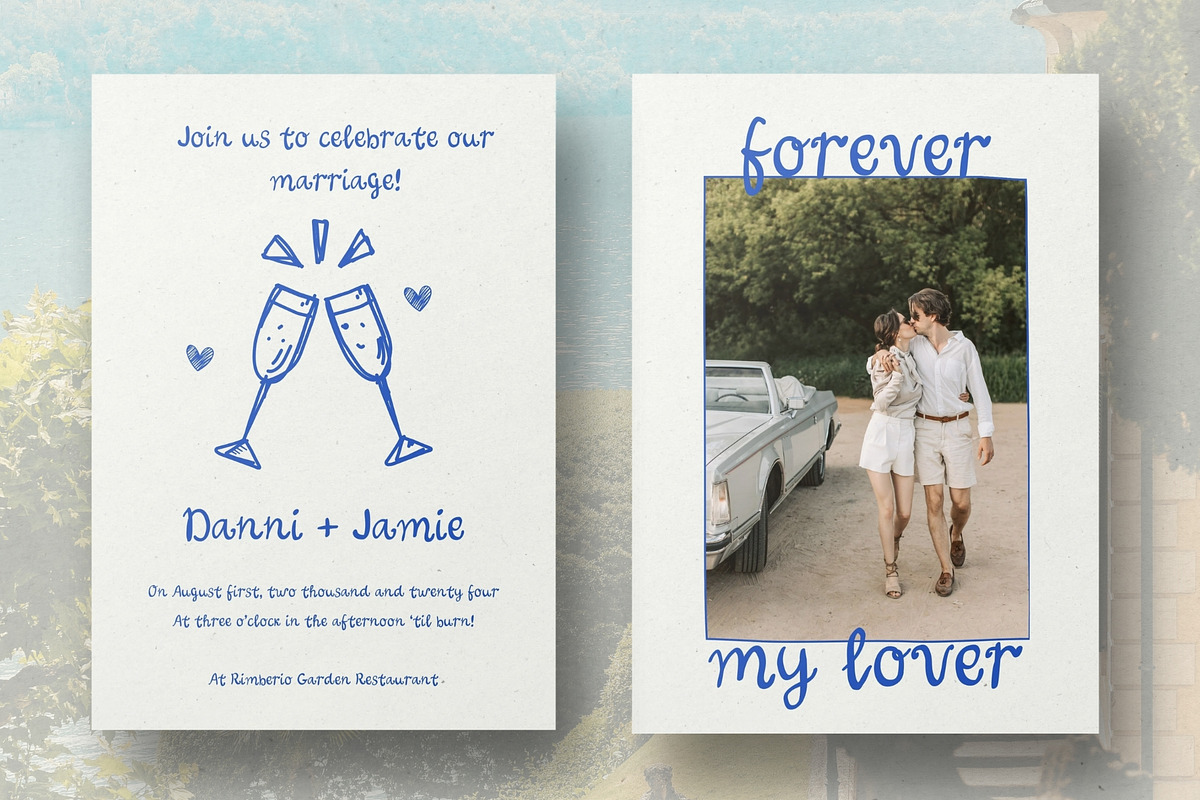 Whimsy Stroke Cute Handwritten Font