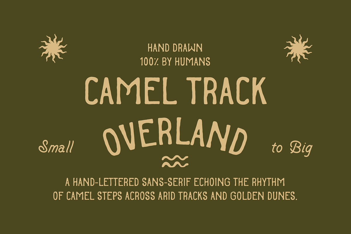 SFC Camel Track, a Sans Serif Font by Skilline Supply Co. (Photo 4 of 8)