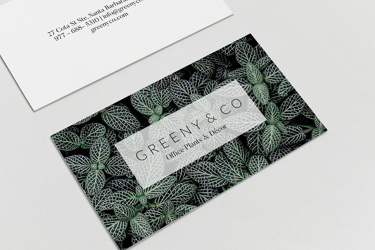 Greeny Business Card, a Business Card Template by Glowing Pieces (Photo 3 of 4)