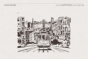 San Francisco Cityscape, a Work Illustration by TheMountBirdStudio (Thumbnail 3 of 6)