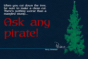Peace tree & a sharp font: Cutlass, a Font by Radiqx Press (Thumbnail 2 of 3)