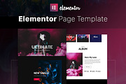 Ultimate Band - Elementor Template, a Landing Page Template by Elementor Market (Thumbnail 1 of 4)