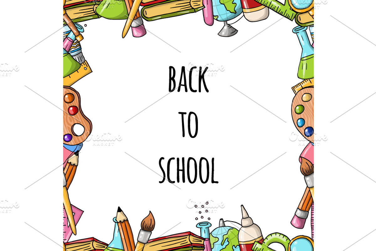 Back to school vector and pattern, an Object Graphic by Alenarozova (Photo 3 of 3)