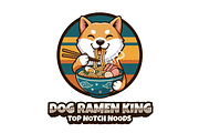 Dog Ramen King Logo, an Animal Illustration by Izdihaar_Studio (Thumbnail 1 of 3)