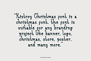 Kistroy Christmas Font, a Handwritten Font by Iqsiart Studio (Thumbnail 5 of 6)
