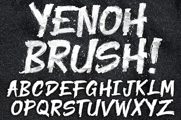 YENOH BRUSH FONT preview 3