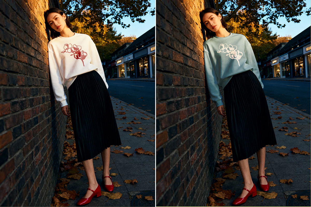 Golden Hour Muse Sweatshirt Mockup, a Hoody Mockup by Goodies.Buro (Photo 2 of 2)