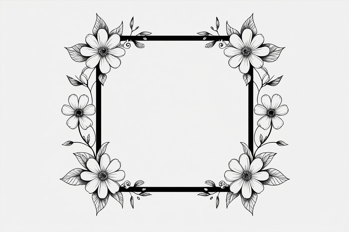 Elegant Floral Frame Bundle, an Illustration by jahid234 (Photo 5 of 9)