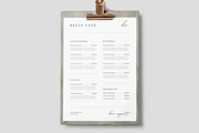 1 Page Simple Menu Template Canva, a Marketing Template by frommakertomaker (Thumbnail 3 of 7)