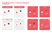 Flat Minimalistic Calendar Widgets, a Templates & Theme by Ondrej Lechan (Thumbnail 1 of 5)