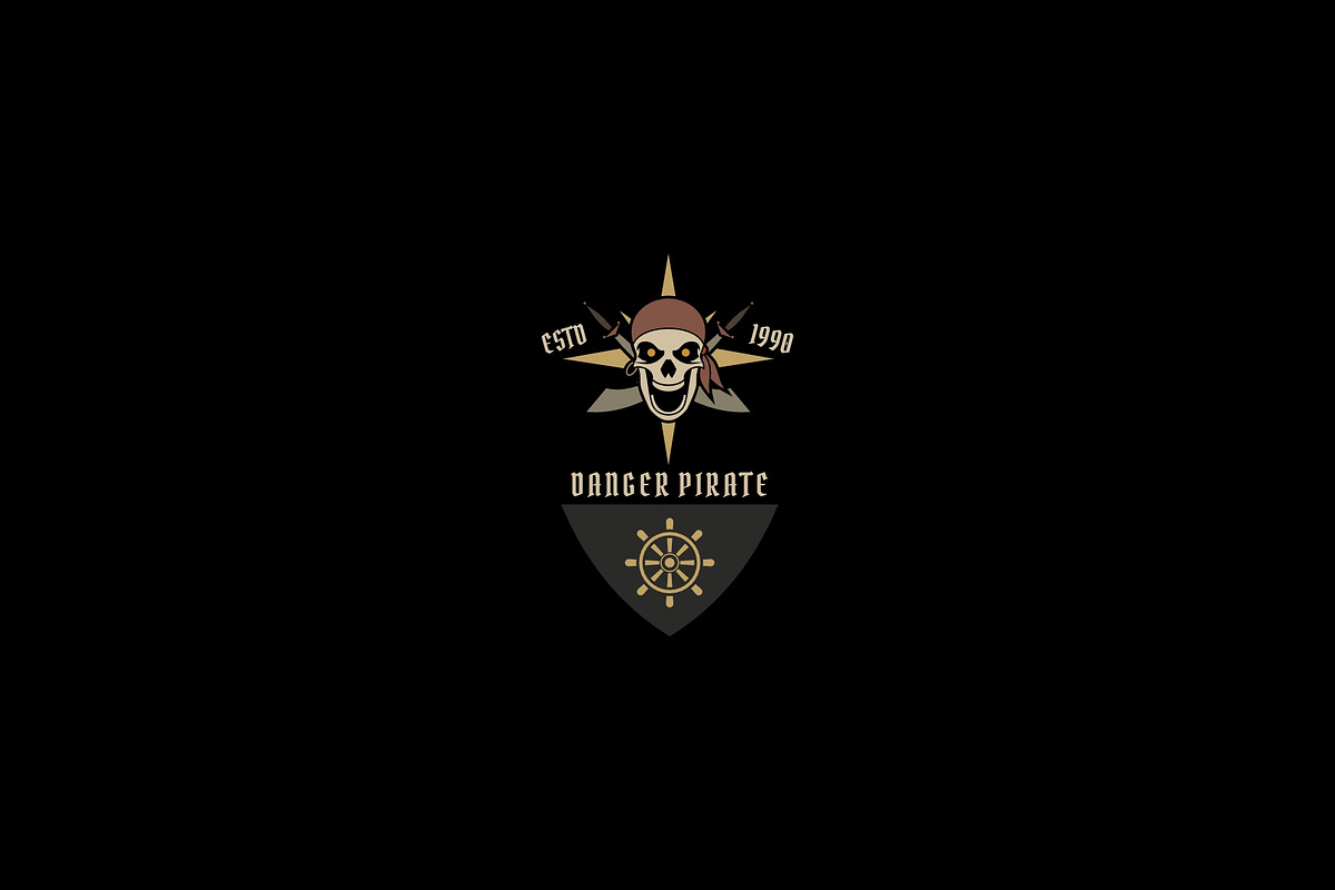 Skull Pirate Badge Logo Set, a Branding & Logo Template by Artnivora.Std (Photo 6 of 6)