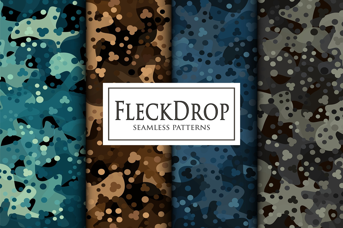 Fleck drop style seamless camouflage, a Pattern Graphic by ArchonDigitalShop (Photo 3 of 7)