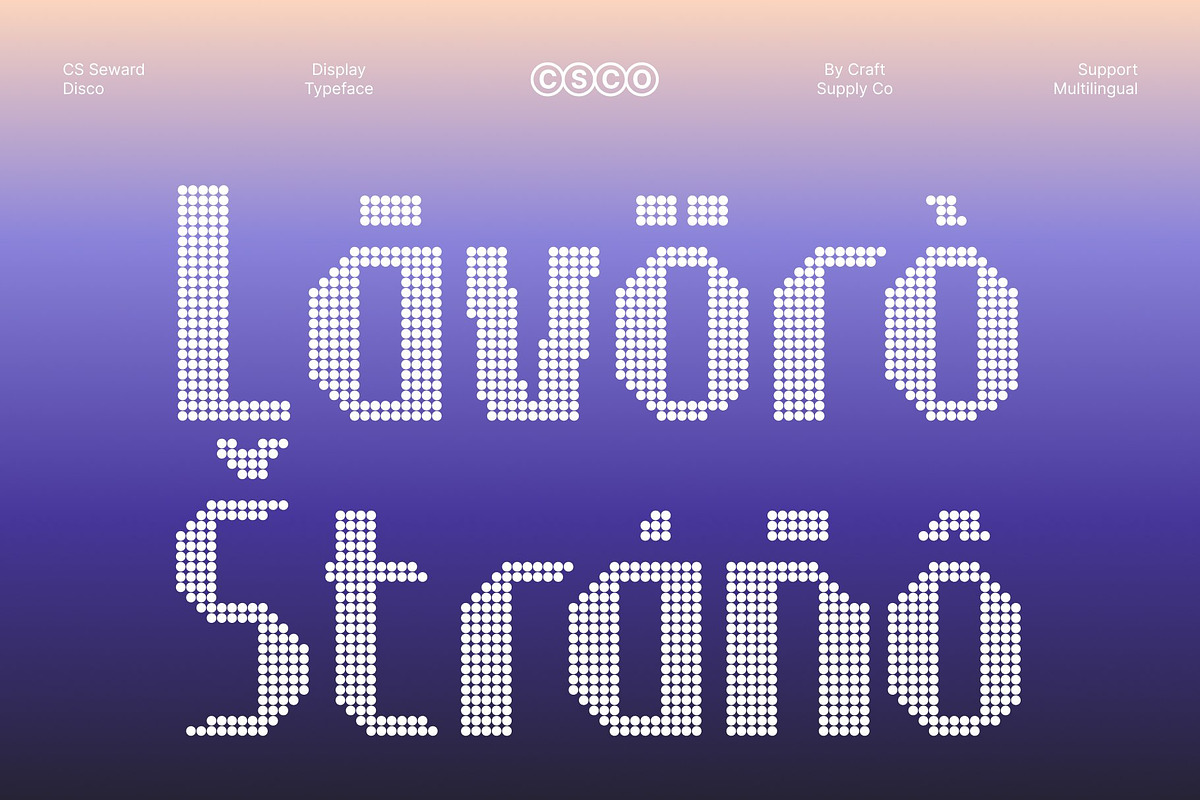 CS Seward Disco, a Sans Serif Font by Craft Supply Co. (Photo 7 of 8)