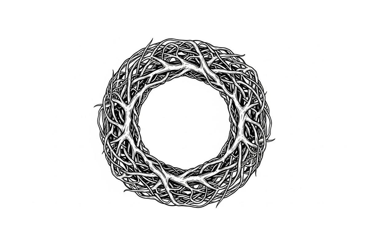 Hand Drawn Wreath Frame Bundle, an Illustration by yasushie (Photo 9 of 51)