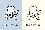 +60 Cat x Workout Set Illustration, a Sport Illustration by The Journey Atelier (Thumbnail 3 of 5)