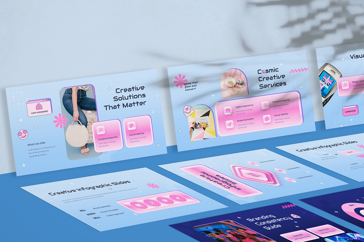 Y2K Creative Slides PowerPoint, a Presentation Template by New Coral Design (Photo 6 of 6)
