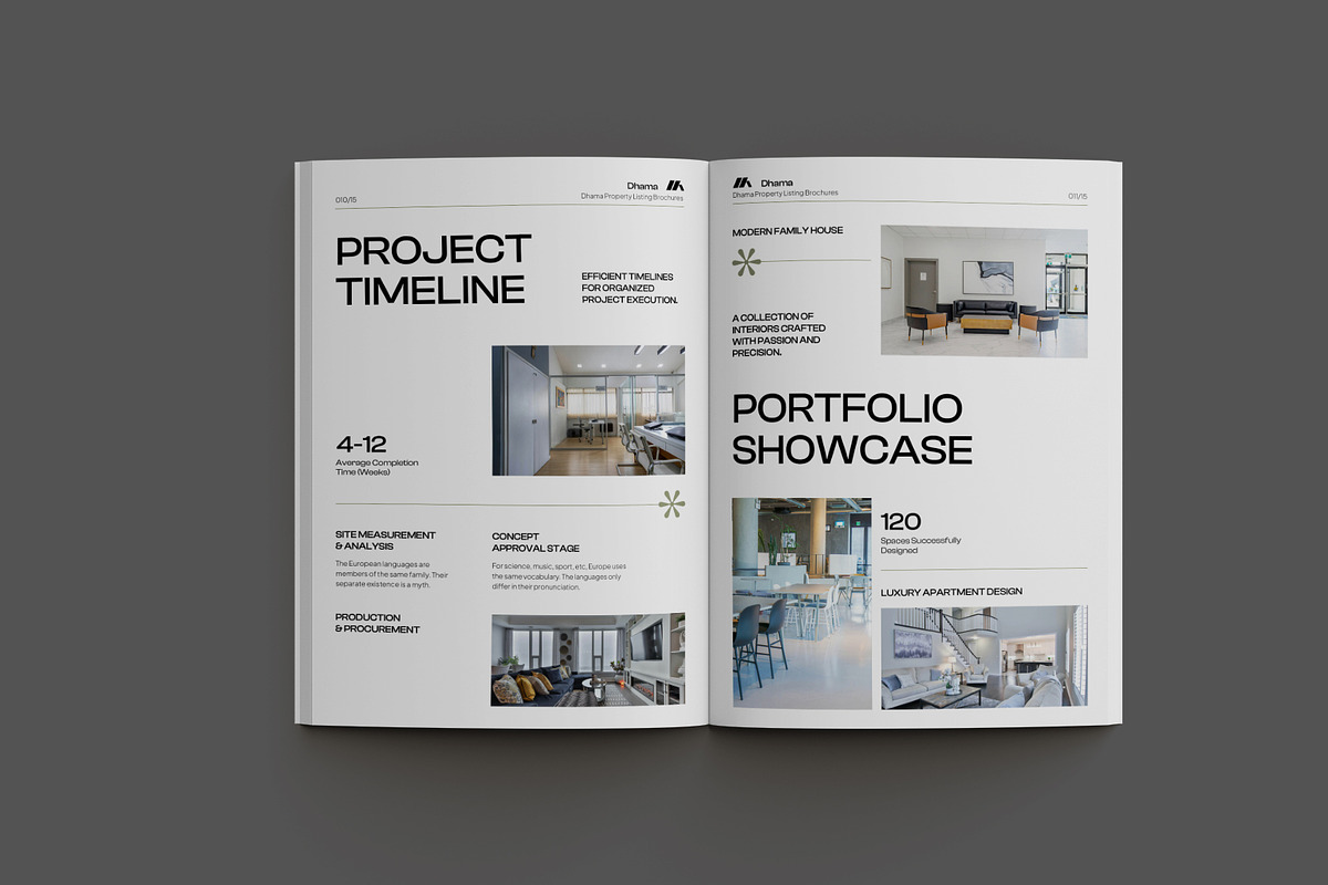 White Interior Designer Brochure, a Brochure Template by Neermana (Photo 4 of 11)