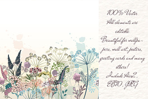 Flora Vector Backgrounds