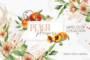 Watercolor Peach Collection