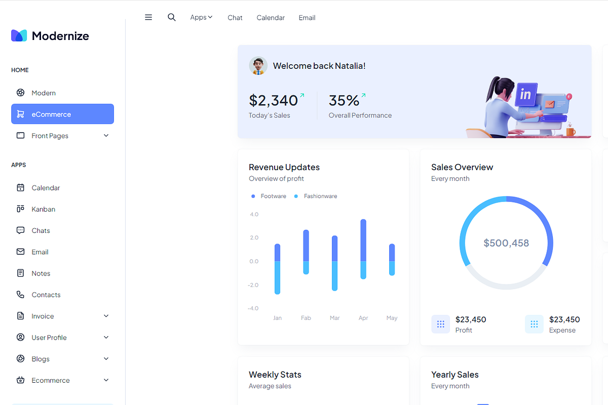 Modernize Tailwind Admin Dashboard, a Templates & Theme by AdminMart (Photo 9 of 15)