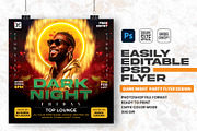 Dark Night Party Flyer Design, a Flyer Template by Shajib Shikder (Thumbnail 1 of 2)