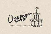 Celebration Glass Pyramid Flowing, a Food Illustration by CraftingOnSunday (Thumbnail 1 of 3)