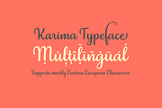 Karima - An Elegant Script, a Script Font by The Traveling Fox (Thumbnail 4 of 8)