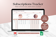 Subscriptions Tracker - Neutral, a Templates & Theme by The Creative Plans co (Thumbnail 1 of 10)